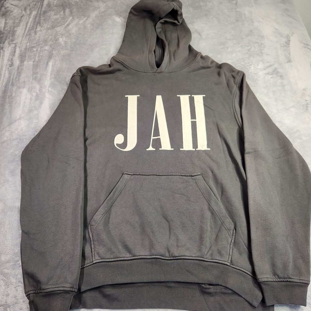 Alchemist Hoodie JAH Oversized Logo L Cotton Gray Grey Rock The Casbah 2018